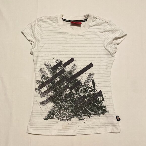 Dickies Shirt Youth Girls Size Small Short Sleeve Tshirt - Picture 1 of 16